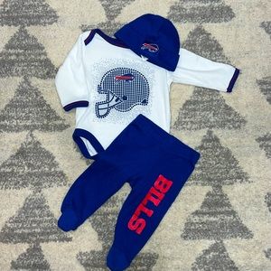 3-piece Buffalo Bills matching set (0-3 months)